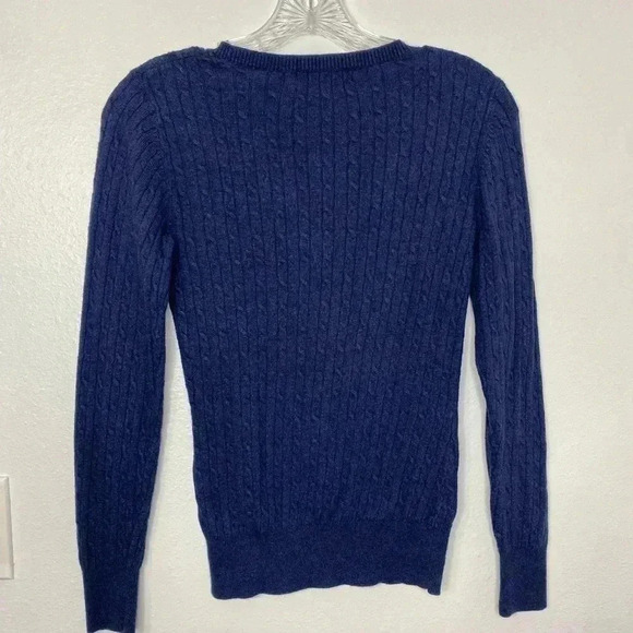 Merona Blue Wool & Rabbit Hair Blend Cable Knit Sweater - Picture 5 of 5